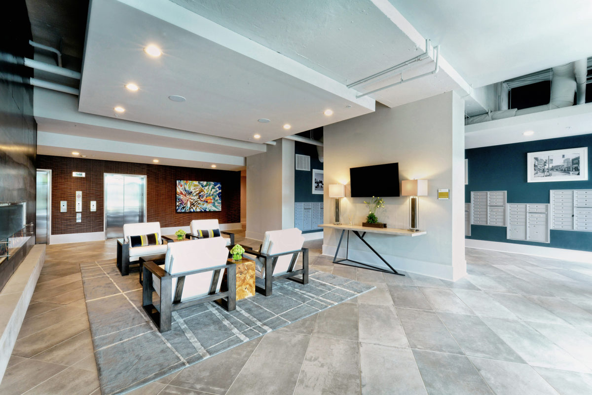 The Citizen Lobby Seating Mailroom